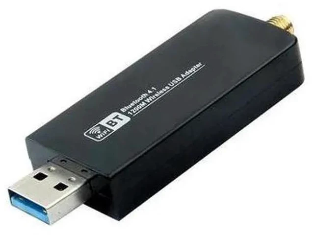 Alt view image 5 of 5 - 2IN1 Dual Band 1200Mbps Bluetooth 4.1 Wireless USB 3.0 Wifi Adapter 2.4G/5Ghz Realtek RTL8822BU Network Card Dongle w/Antenna