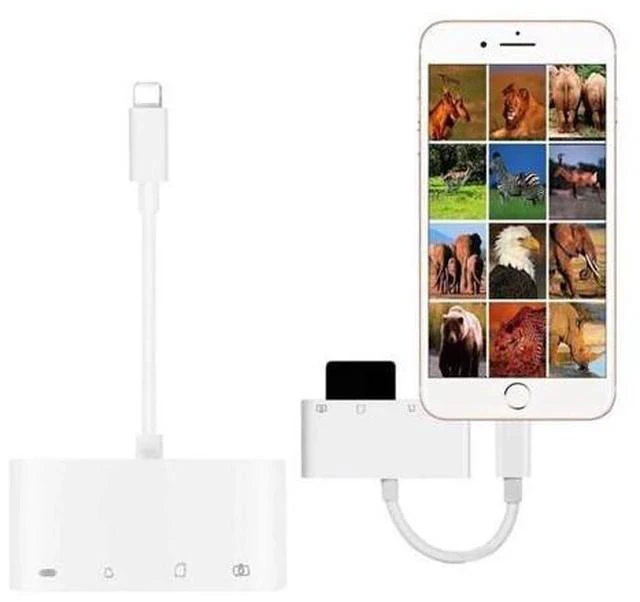 Alt view image 4 of 4 - 4in1 OTG Card Reader iOS Phone SD TF Memory Card Writer USB 2.0 Camera Connection Kit Adapter for iPhone X XS MAX XR 6 7 8 iPad