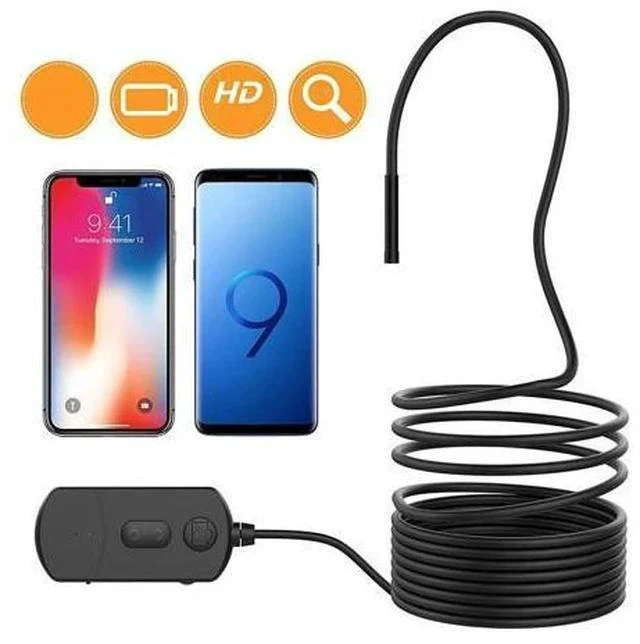 Main image of 5M 7mm Endoscope Camera Flexible IP67 Waterproof Inspection Borescope Camera for Android PC Notebook 6LEDs Adjustable