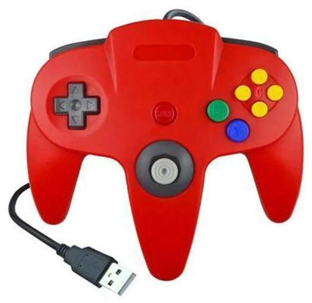 Alt view image 4 of 5 - USB Wired Gamepad Joypad for N64 Wired Gaming Joystick Game Pad for Gamecube for Mac Computer PC Game Controller joystick
