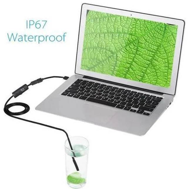 Alt view image 6 of 7 - 5M 7mm Endoscope Camera Flexible IP67 Waterproof Inspection Borescope Camera for Android PC Notebook 6LEDs Adjustable