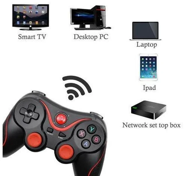 Alt view image 3 of 7 - Bluetooth 3.0 Android Gamepad T3/X3 Game Controller Gaming Remote Control For Win 7/8/10 For Smart Phone Tablet TV Box