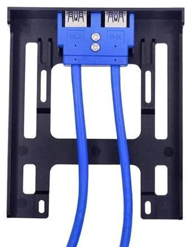 Alt view image 4 of 6 - 3.5 Inch USB 3.0 Front Panel Floppy Disk Bay With 2 Port USB 3.0 Hub 20 Pin Connector For Desktop Computer