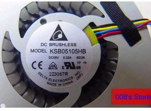 Alt view image 4 of 7 - CPU Cooler Fan For Lenovo Mini Living Room IdeaCentre Q180 For DELTA KSB05105HB BD2K Replace PC Cooling