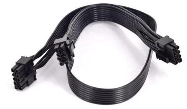 Alt view image 4 of 7 - For HP ProLiant DL380 G6 G7 PCI-e Graphics Card Power Supply Cable 10 Pin to Dual 6+2 Pin 8 Pin Sleeve Flat cable