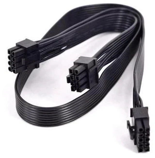 Alt view image 5 of 7 - For HP ProLiant DL380 G6 G7 PCI-e Graphics Card Power Supply Cable 10 Pin to Dual 6+2 Pin 8 Pin Sleeve Flat cable