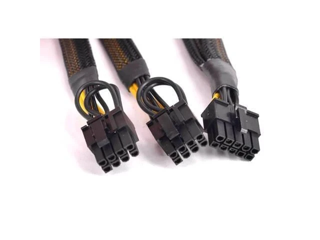 Alt view image 6 of 7 - For HP ProLiant DL380 G6 G7 PCI-e Graphics Card Power Supply Cable 10 Pin to Dual 6+2 Pin 8 Pin Sleeve Flat cable