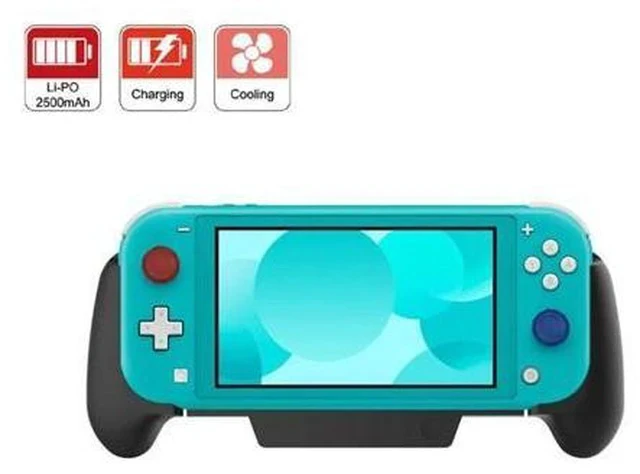 Alt view image 3 of 5 - Charger Stand Cooling Fan Case 3D Thumb Caps Hand Grip for Nintendo Switch Lite & NS Console