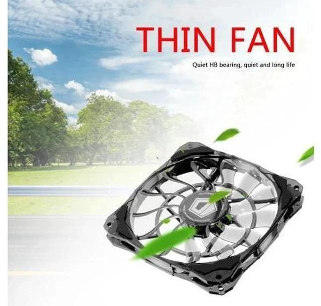 Alt view image 4 of 7 - NO-12015 120mm 12V DC 4-Pin Temperature Control Cooling Fan Heatsink Desktop PC Computer Case Thin Radiator Cooler