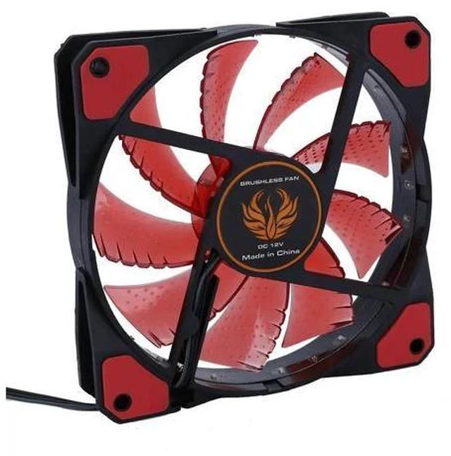 Alt view image 5 of 7 - 120mm pc computer fan 15 Lights LED Cooler Cooling Fan Plastic 12V DC 4P 3P 120*120*25mm Easy Installed Fan Colorful Computer