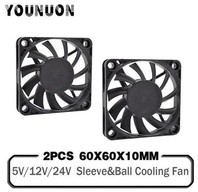 Main image of 2PCS 60mm 5V 12V 24V Brushless USB 2PIN 3PIN DC Cooler Fan 60x60x10mm 6010 6cm For Computer PC CPU Case Cooling