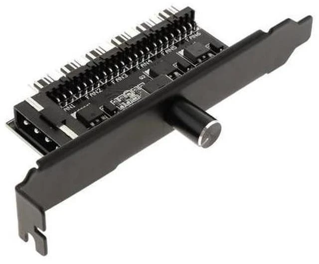 Alt view image 2 of 5 - 4-Pin Power 6 Channels PC Case CPU Cooler Cooling Fan Speed Controller