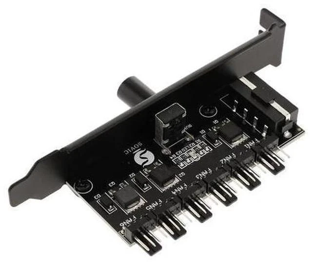Main image of 4-Pin Power 6 Channels PC Case CPU Cooler Cooling Fan Speed Controller