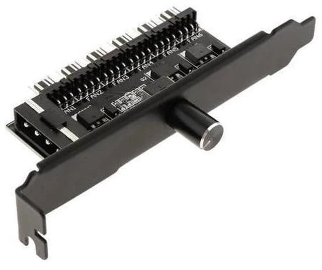 Alt view image 5 of 5 - 4-Pin Power 6 Channels PC Case CPU Cooler Cooling Fan Speed Controller