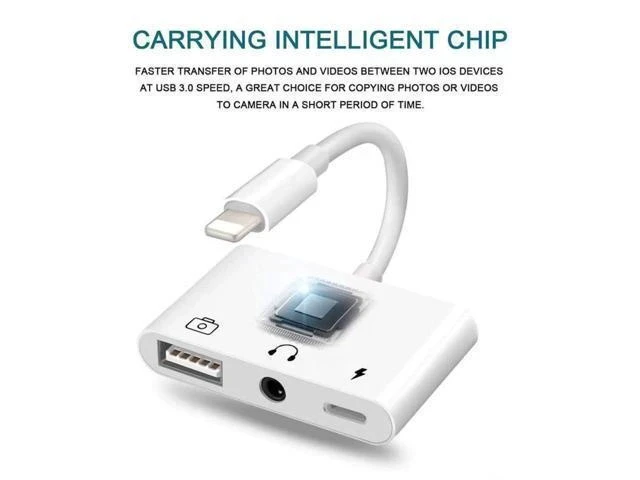 Alt view image 6 of 7 - style OTG Adapter USB 3 Camera Reader With 3.5mm Headphone Jack Connection Kits Data Sync For iPhone 11 X/XR/XS/8/7 500MA