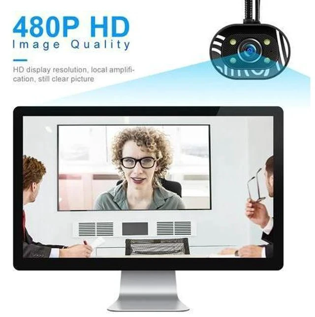 Alt view image 5 of 7 - Computer HD Webcam Video Webcam USB Camera Builtin Microphone Video Teaching Live With Mic HD LED Web Camera MIC Computer