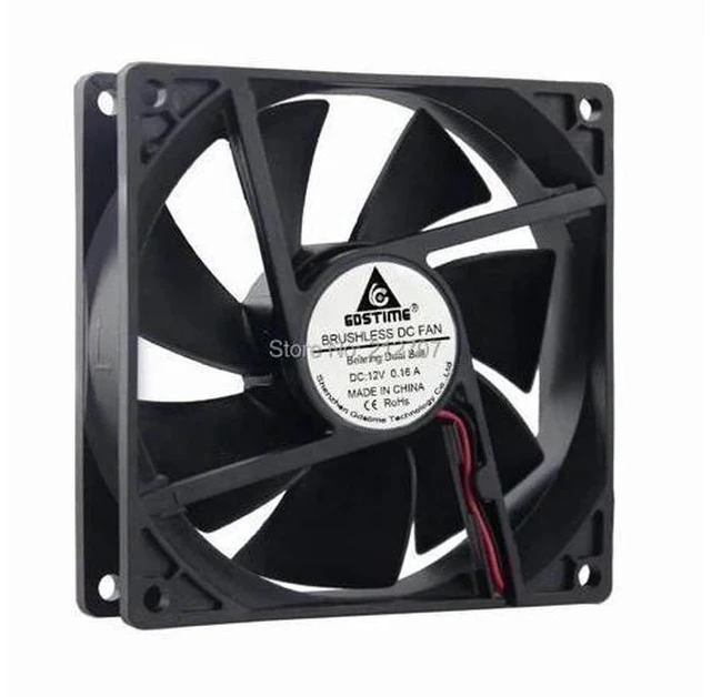 Main image of 92mm x 25mm DC 12V 2Pin Ball Bearing Computer Cooling Fan for PC Case CPU Cooler
