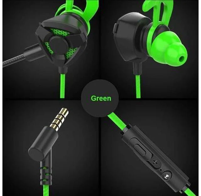 Alt view image 5 of 7 - Wired Earbuds Sport In Ear Earphones Gaming Headphone with Microphone Ear Piece for Mobile Phone PC Headset Gamer