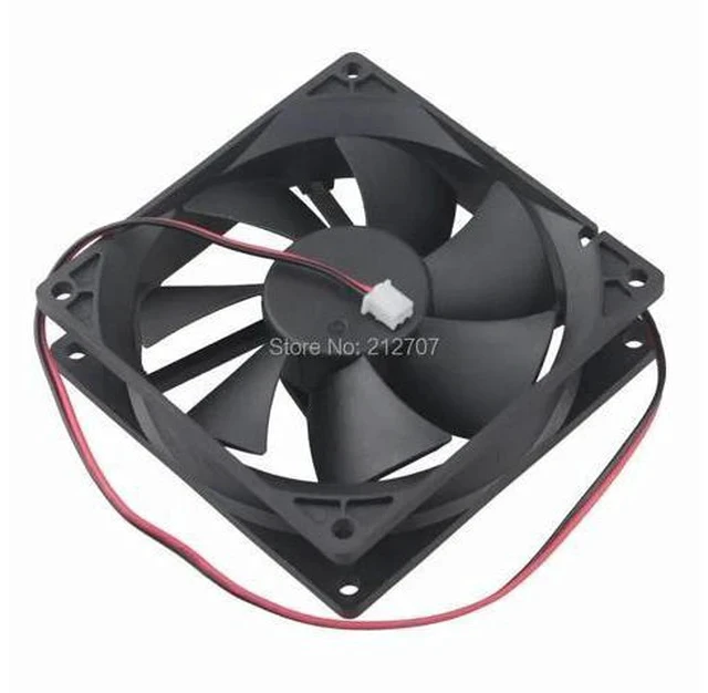 Alt view image 4 of 7 - 92mm x 25mm DC 12V 2Pin Ball Bearing Computer Cooling Fan for PC Case CPU Cooler
