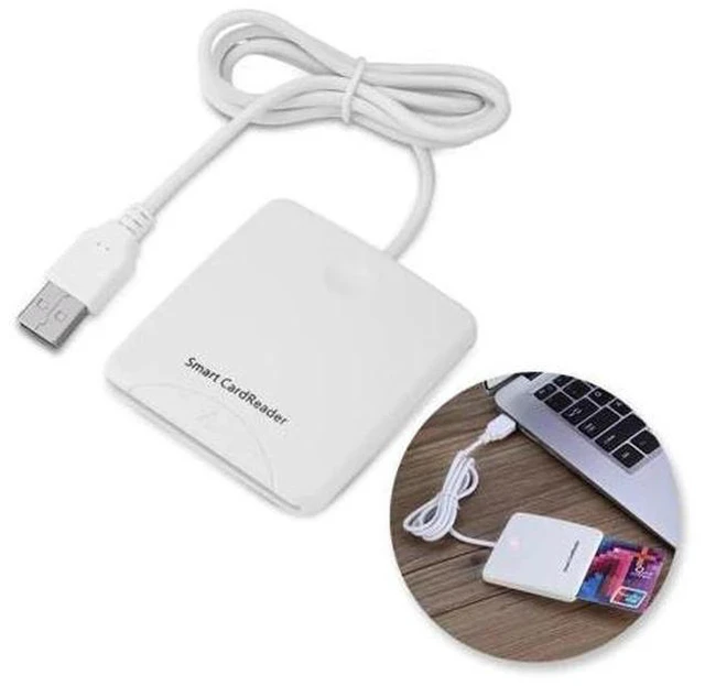 Main image of USB Smart Chip Card IC Credit Card Reader Encoder Writer with SIM Slot for Windows for 2000 XP or Mac OS X Linux