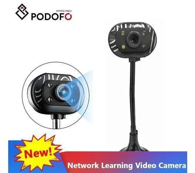 Alt view image 6 of 7 - Computer HD Webcam Video Webcam USB Camera Builtin Microphone Video Teaching Live With Mic HD LED Web Camera MIC Computer