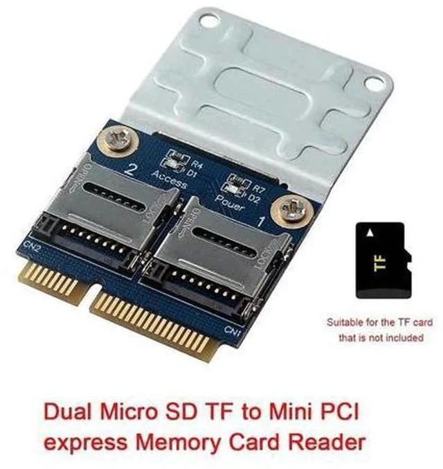 Alt view image 2 of 7 - Micro-Sd Tf To Mini Pci Express Memory Card Reader Adapter Converter Card for Laptop