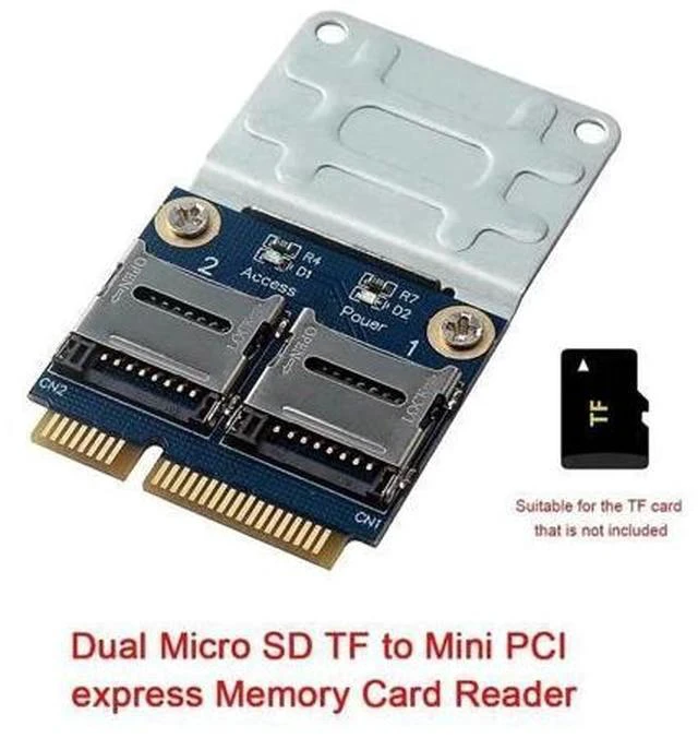 Alt view image 7 of 7 - Micro-Sd Tf To Mini Pci Express Memory Card Reader Adapter Converter Card for Laptop