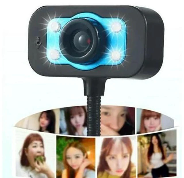 Alt view image 4 of 7 - HD Webcam Video Webcam USB Camera Built-in Microphone Video Teaching Live With Mic HD LED Web Camera MIC