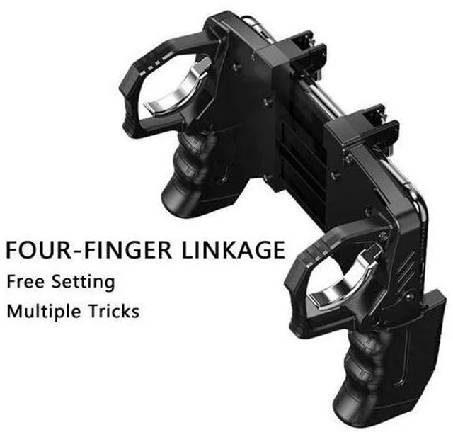 Alt view image 3 of 7 - Mobile Trigger Controller Control For Mobile Phone Game L1 R1 Shooter Triggers Fire Button For iPhone Android Phone Gamepad