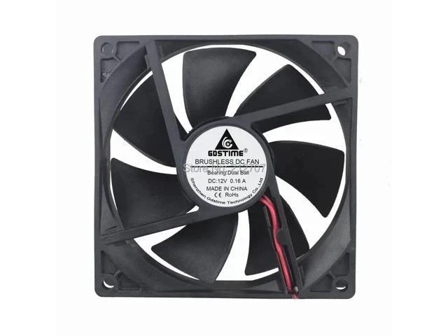 Alt view image 7 of 7 - 92mm x 25mm DC 12V 2Pin Ball Bearing Computer Cooling Fan for PC Case CPU Cooler