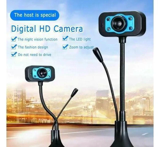 Alt view image 6 of 7 - HD Webcam Video Webcam USB Camera Built-in Microphone Video Teaching Live With Mic HD LED Web Camera MIC