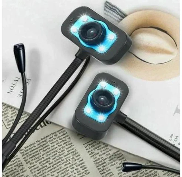 Alt view image 7 of 7 - HD Webcam Video Webcam USB Camera Built-in Microphone Video Teaching Live With Mic HD LED Web Camera MIC