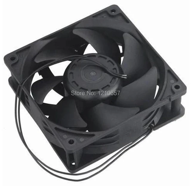 Alt view image 3 of 7 - 1 pcs EC Brushless Cooler Cooling Fan 120mm x 38mm 12038 12cm AC 110V 115V 120V 220V 240V 2 Wires