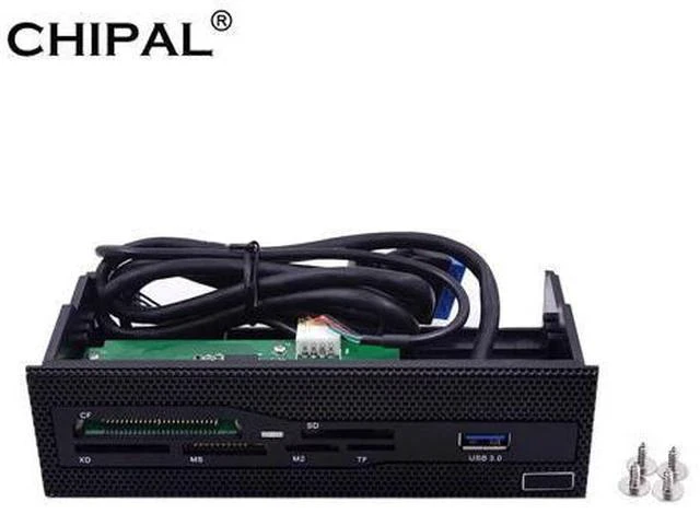 Main image of Multifunctional All in One Front Panel USB 3.0 MS M2 CF XD TF SD Card Reader 5.25" Media Dashboard for PC Desktop CD-ROM