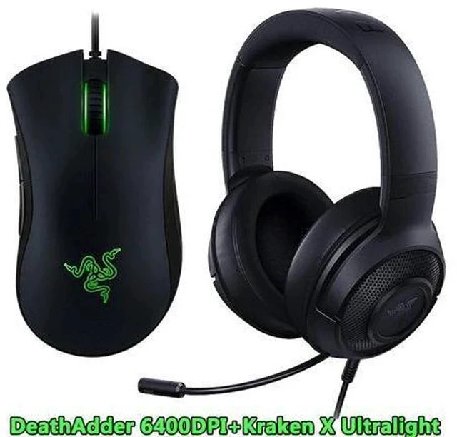 Alt view image 2 of 7 - Upgraded Kraken X Ultralight Headphone With Mic DeathAdder Essential 6400DPI Gaming Mouse for PC/Laptop/Phone Gamer