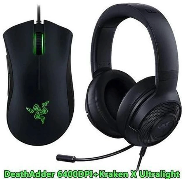 Alt view image 7 of 7 - Upgraded Kraken X Ultralight Headphone With Mic DeathAdder Essential 6400DPI Gaming Mouse for PC/Laptop/Phone Gamer