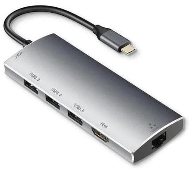 Main image of C Hub for Mac Book Pro/Air, iPad Pro 6IN1 C Hub with Ethernet(1Gbps), 4K C Power Delivery, 3 3.0 Hub