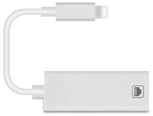 Alt view image 3 of 4 - 100Mbps Network Cable Adapter For Lightning to RJ45 Ethernet LAN Wired Overseas Travel Compact For iPhone/iPad Series