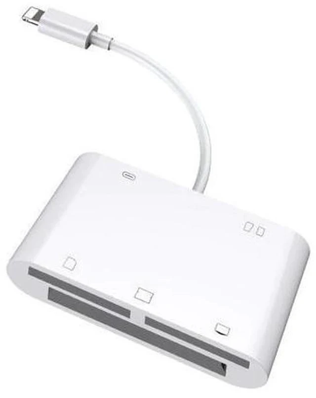 Alt view image 2 of 4 - 6in1 SD TF SDHC CF XD M2 Card Reader Charging Adapter for IPhone X XS MAX XR 11 Pro Max 12 13 5 5S 6 7 8 Plus For iPad