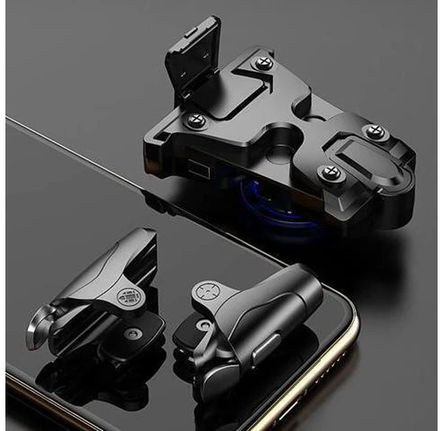 Alt view image 3 of 6 - Phone Gaming Trigger L1R1Shooter Pubg Controller for PUBG Gamepad Game Turbo Fire Button 16 Shots Per Seconds