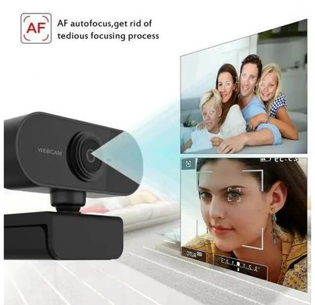 Alt view image 5 of 7 - 1080P Web Camera Webcam USB Auto Focus Video Call with Mic for Laptop PC Computer For Video Conference Netmeeting