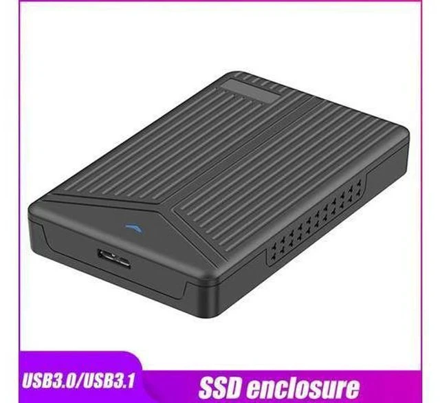 Alt view image 5 of 5 - 2.5 Inch Hard Drive Enclosure USB 3.1 SATA External SSD Hard Drive Case for Notebook PC Support 15mm Solid State Disk USB 3.0