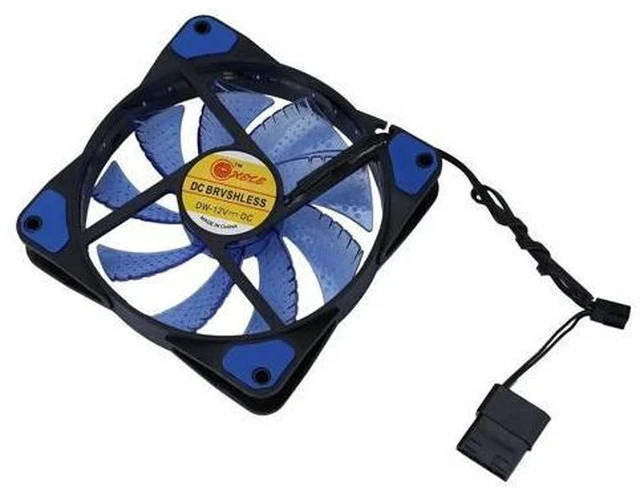 Alt view image 5 of 5 - 120mm fan Cooler Computer Fan 120mm LED Ultra Silent Computer PC Case Fan 15 LEDs 12V Around 1200RPM 3 Pin Fan