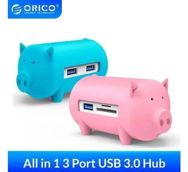 Main image of Litte Pig Hub All in 1 High Speed Usb 3.0 Hub 3 Port USB Power Interface with TF SD Card Reader for MacBook Air Laptop PC