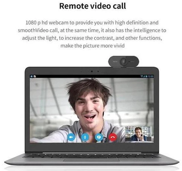 Alt view image 2 of 7 - HD Webcam 1080P Web Camera Mini Computer PC Laptop Web Cam With Microphone Free Drive USB Web Cam For Live Broadcast Video