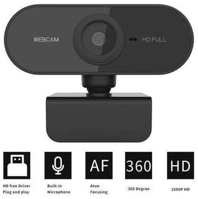 Main image of HD Webcam 1080P Web Camera Mini Computer PC Laptop Web Cam With Microphone Free Drive USB Web Cam For Live Broadcast Video