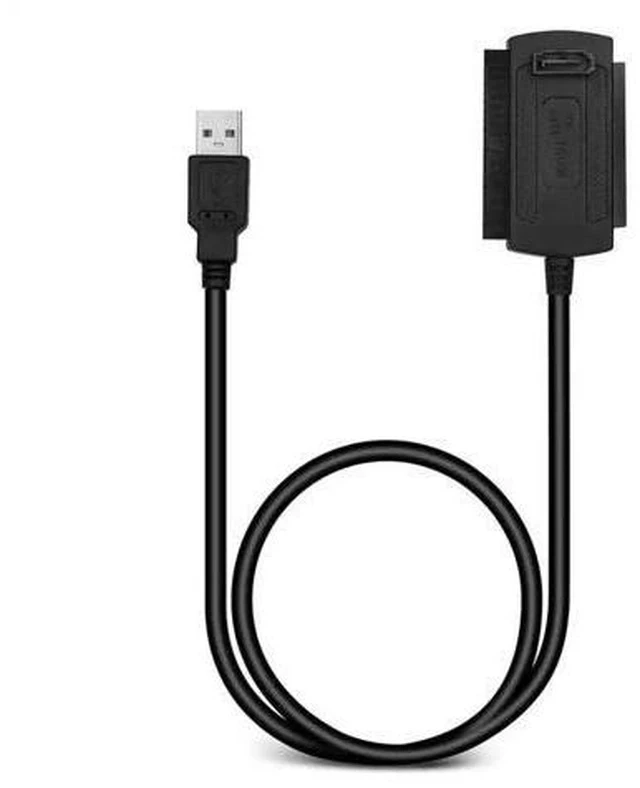 Alt view image 5 of 7 - SATA PATA IDE Drive to USB 2.0 Adapter Converter Cable for Hard Drive Disk HDD 2.5" 3.5" with External AC Power Adapter
