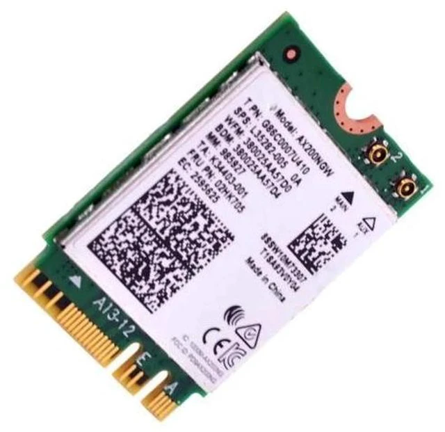 Alt view image 3 of 7 - 802.11ac 802.11ax 2.4Gbps Wireless M2 NGFF Mini PCI-e WiFi Adapter+ Bluetooth 5.0 WLAN Card for Intel Wi-Fi 6 AX200
