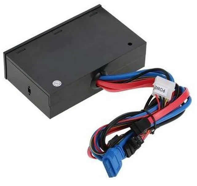 Alt view image 4 of 4 - USB 3.0 Hub eSATA SATA Port Internal Card Reader PC Dashboard Media Front Panel Audio for SD MS CF TF M2 MMC