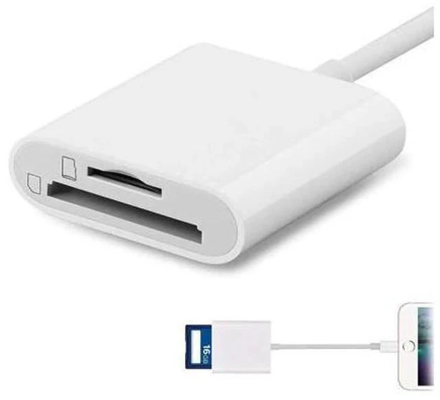 Main image of 2 in 1 SD Card Reader SDHC TF & SD Card Dual Slot Camera Reader Adapter, Trail Game Camera for iphone pro 11 7 8 Xs ipad